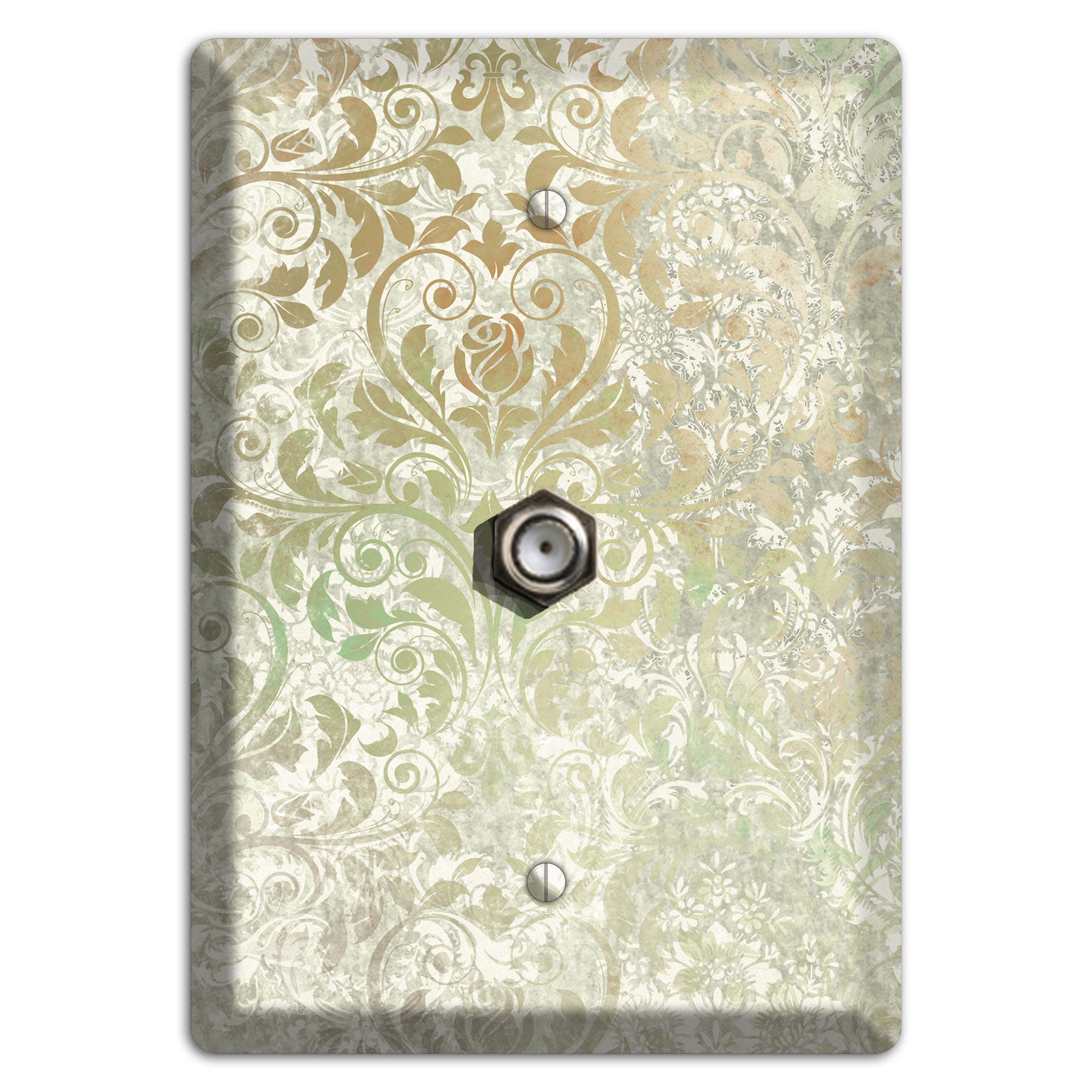 Tana Whimsical Damask Cable Wallplate