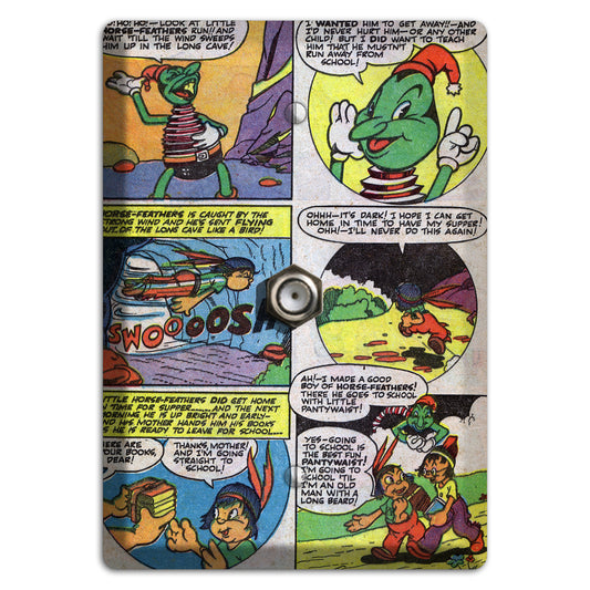 Swooosh Vintage Comics Cable Wallplate