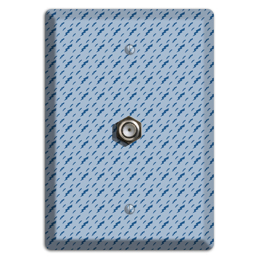 Blue Bolts Cable Wallplate
