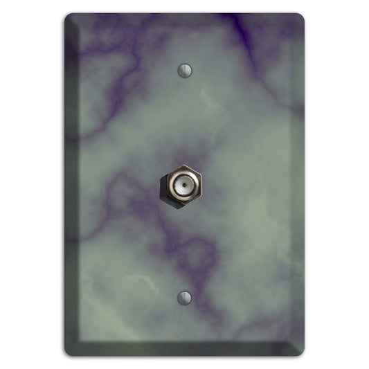 Mid Gray Marble Cable Wallplate