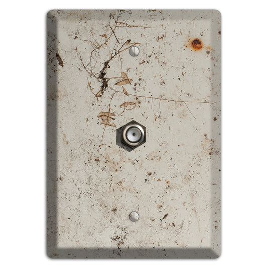 Spotted Concrete Cable Wallplate