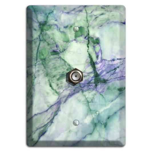 Powder Ash Marble Cable Wallplate