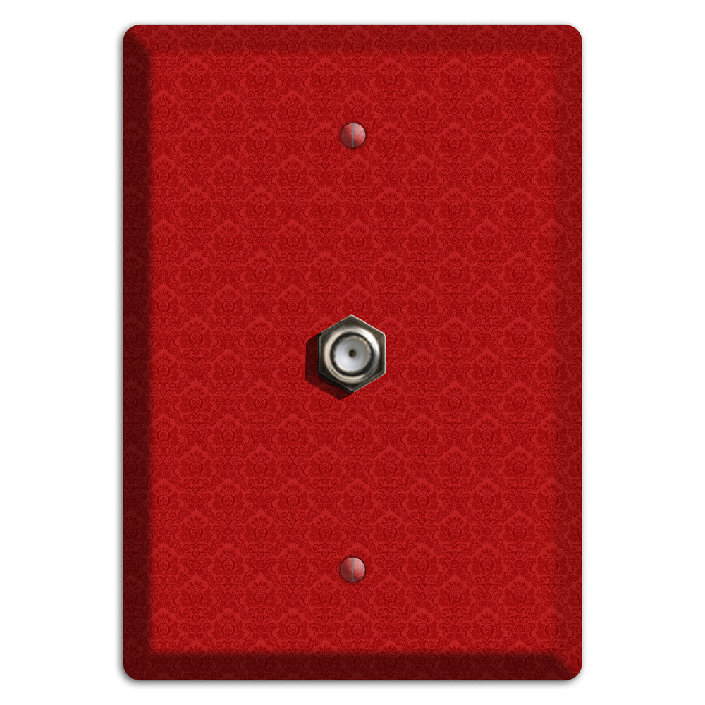 Red Cartouche Cable Wallplate