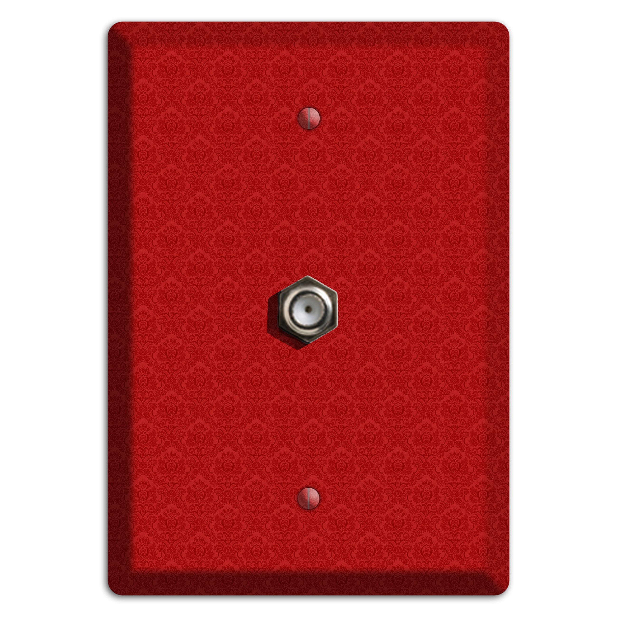 Red Cartouche Cable Wallplate