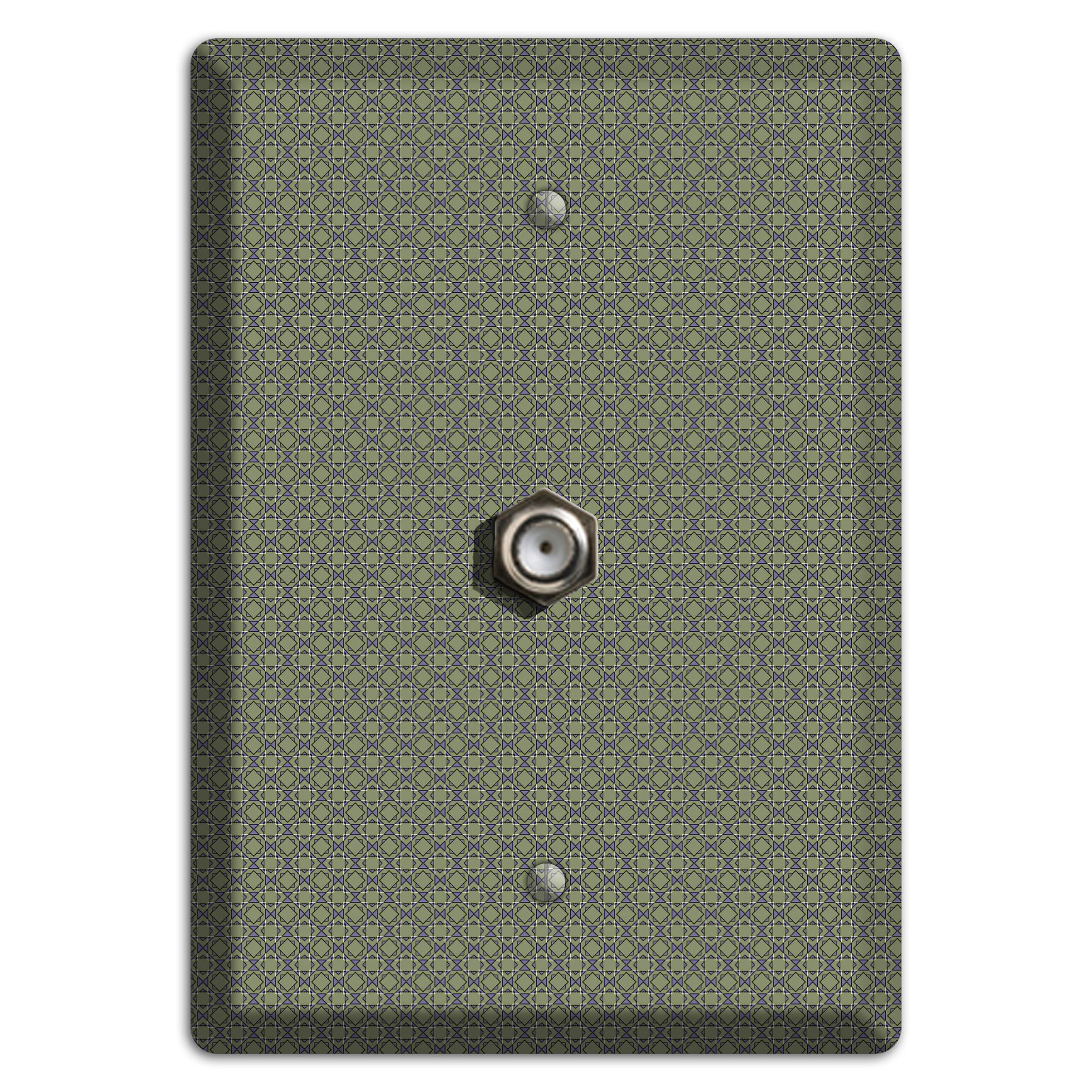 Multi Olive Foulard Cable Wallplate