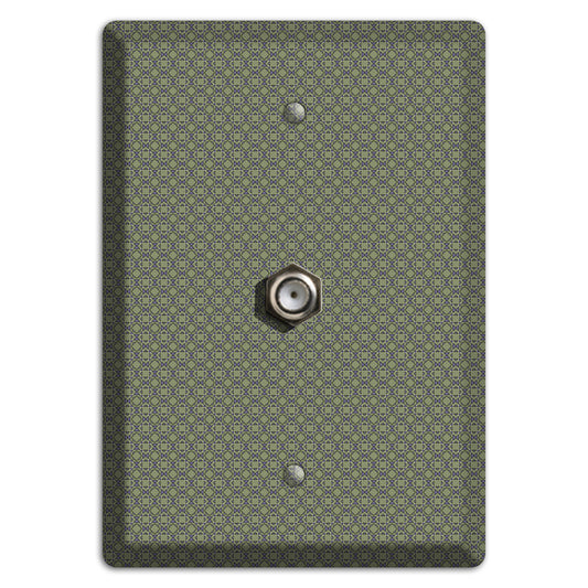 Multi Olive Foulard Cable Wallplate