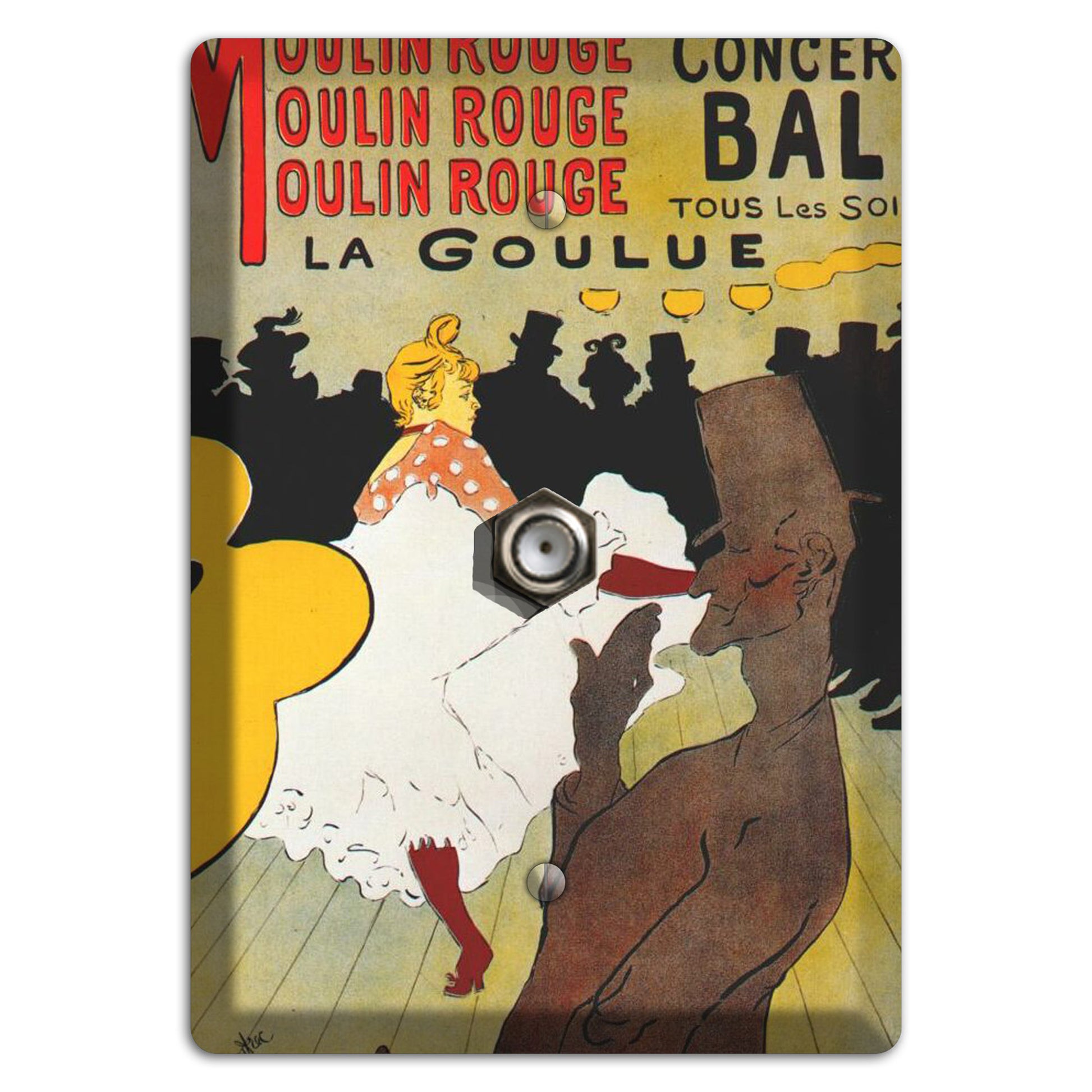 Vintage Poster Cable Wallplate