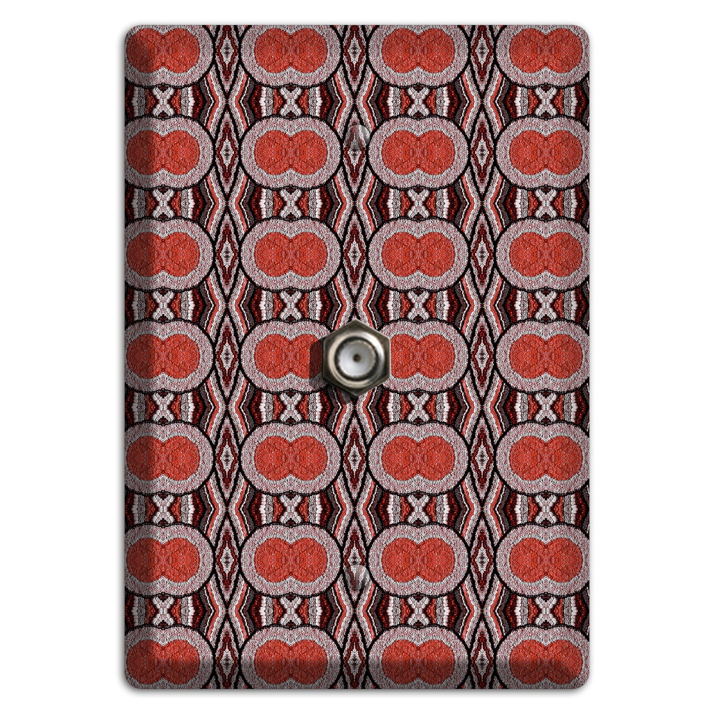 Red Tapestry Cable Wallplate