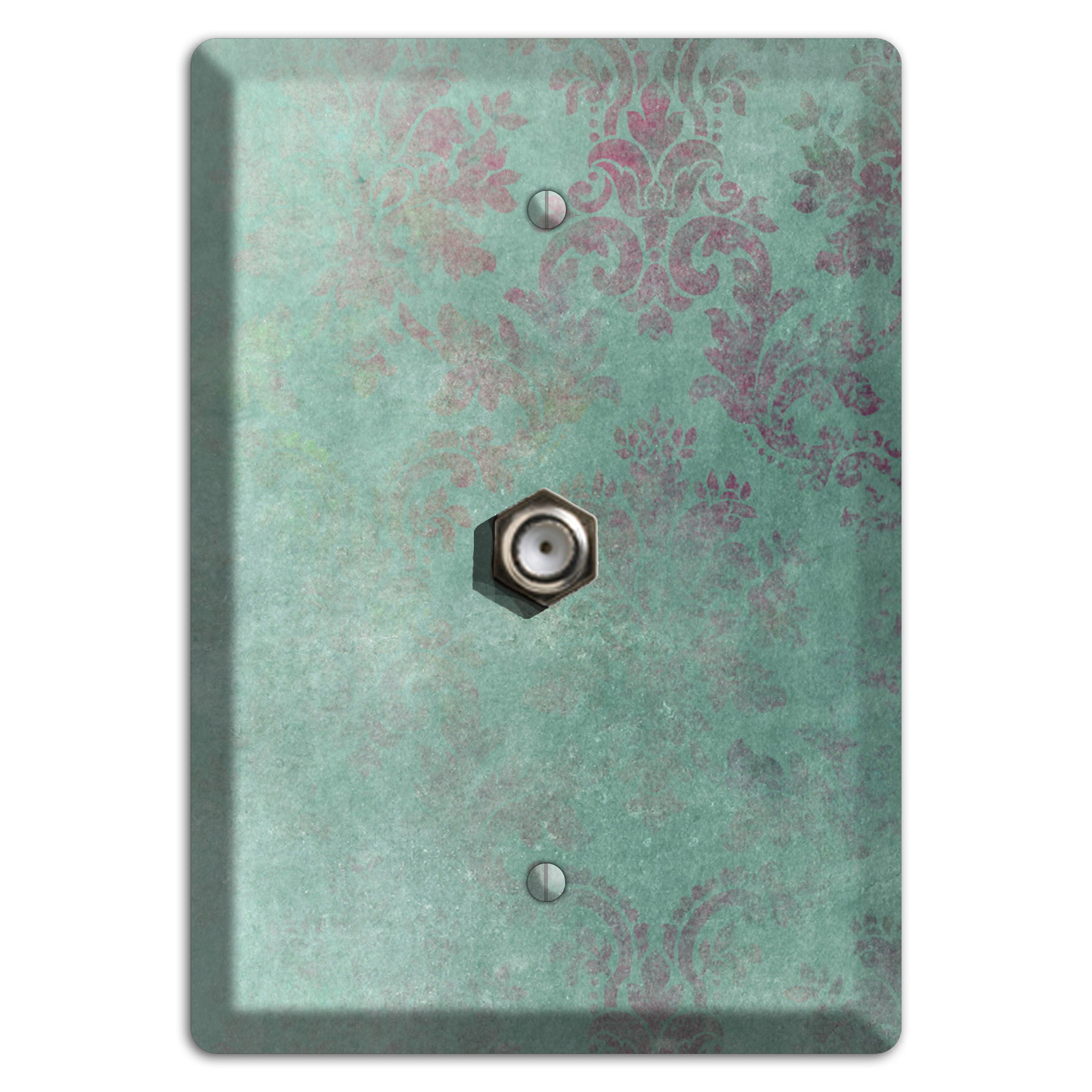 Corduroy Whimsical Damask Cable Wallplate