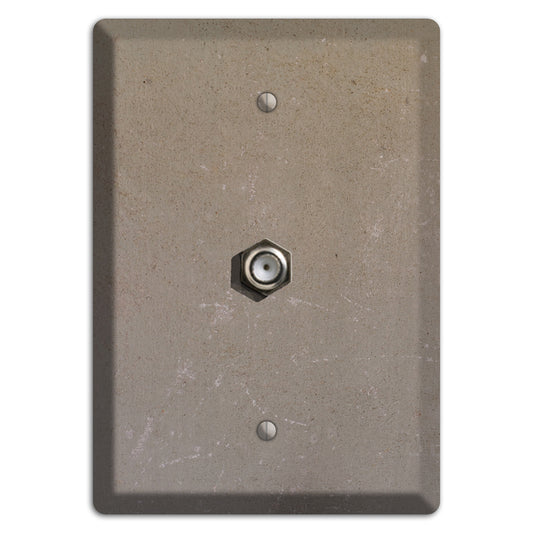 Old Concrete 6 Cable Wallplate