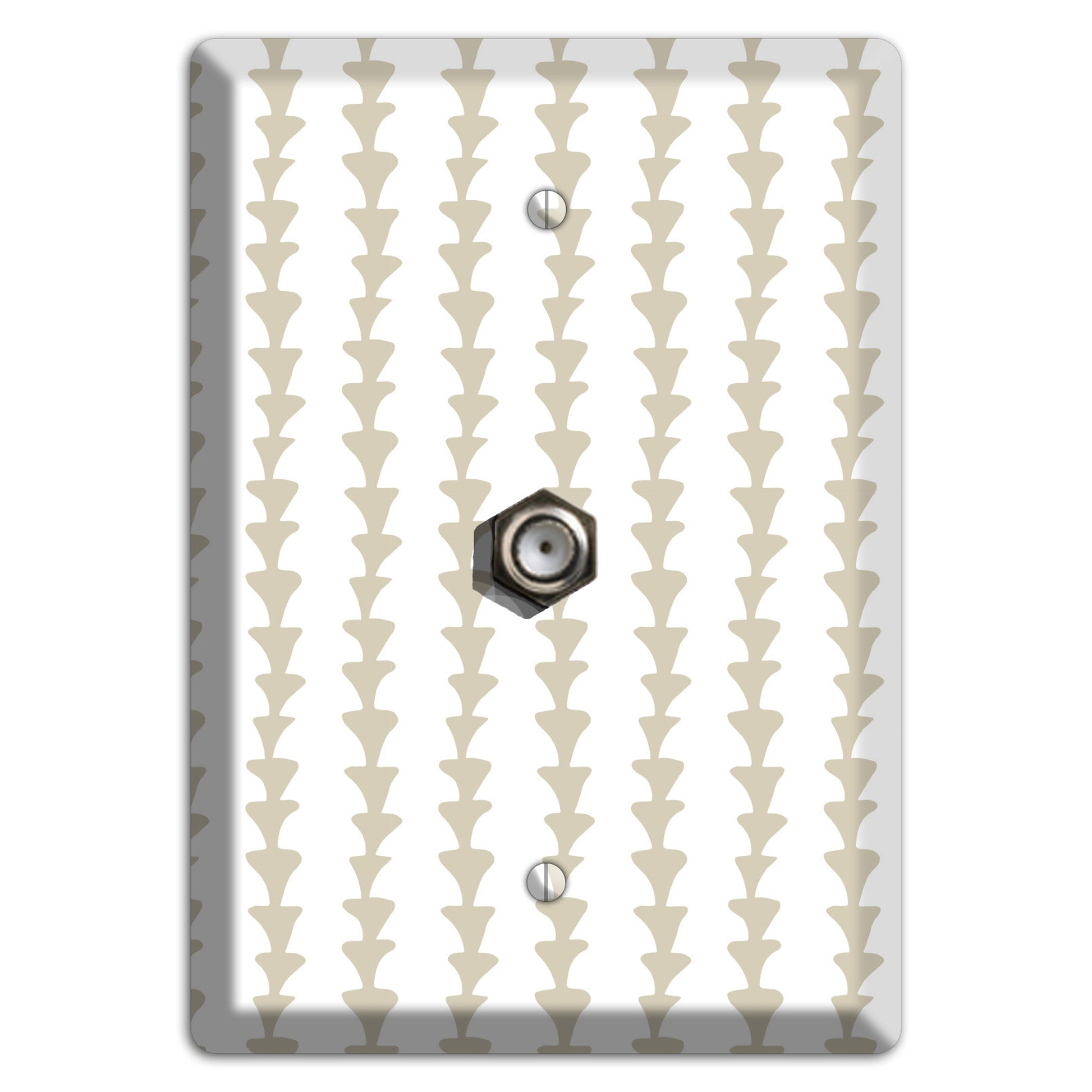 Simple Scandanavian Style A Cable Wallplate