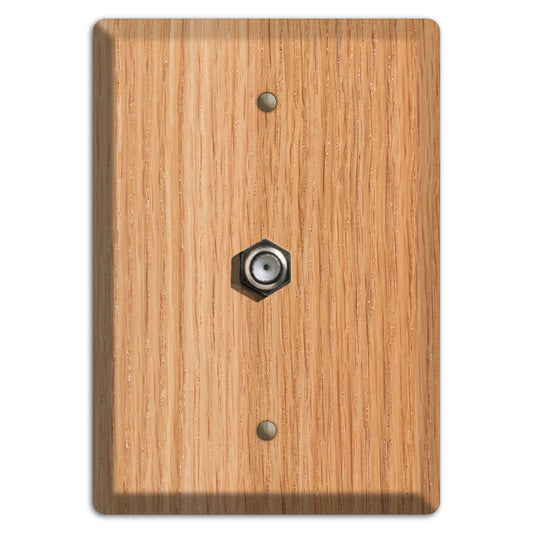 Unfinished Red Oak Wood Cable Hardware with Plate