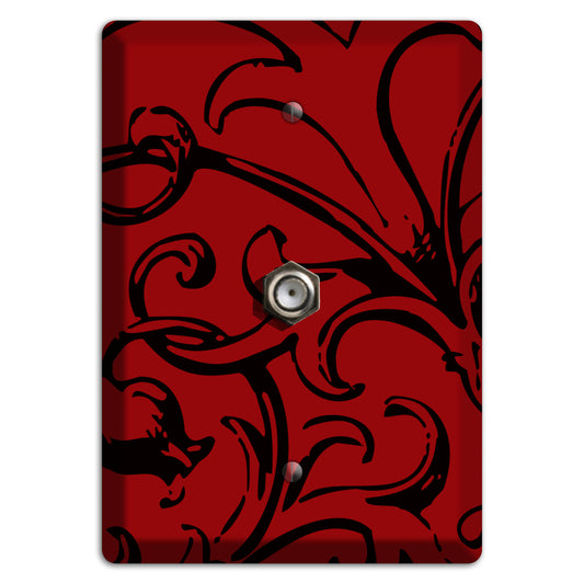 Victorian Red Cable Wallplate
