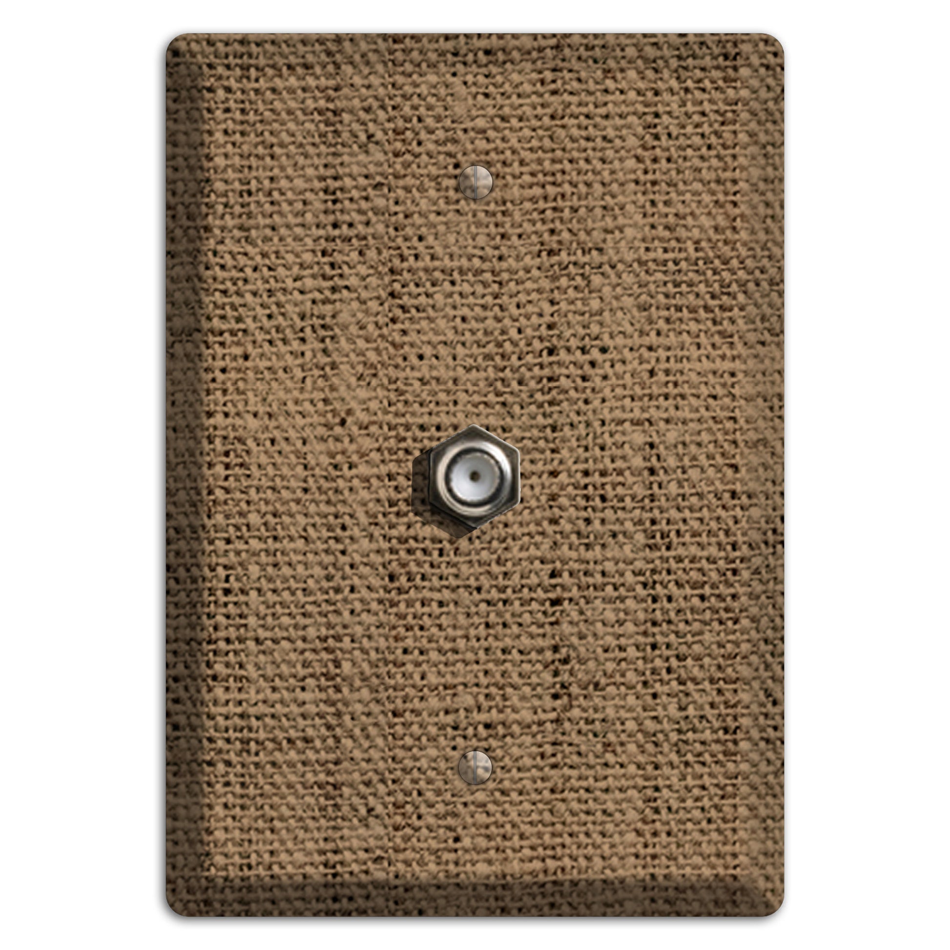 Shadow Burlap Cable Wallplate