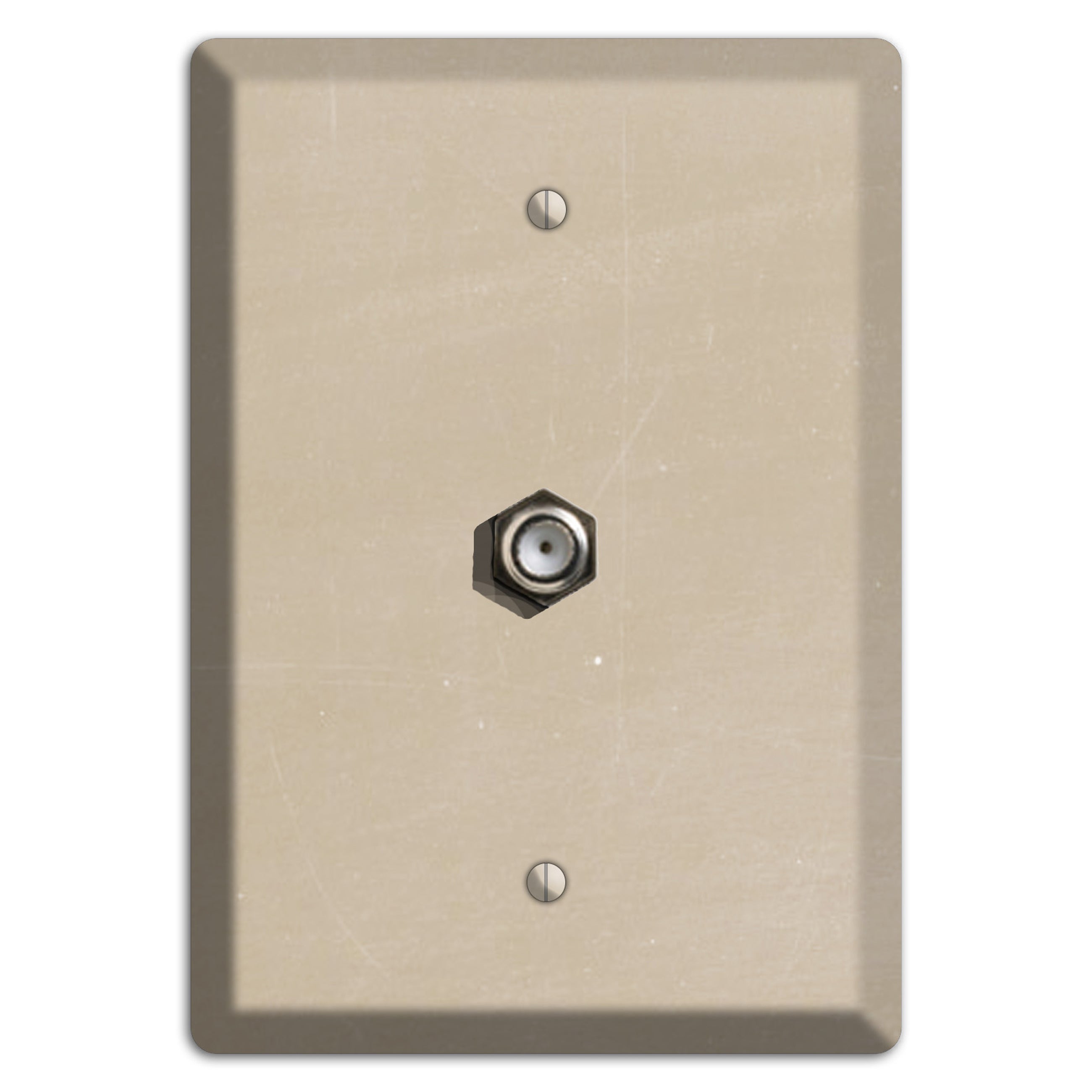 Chalk Tan Cable Wallplate