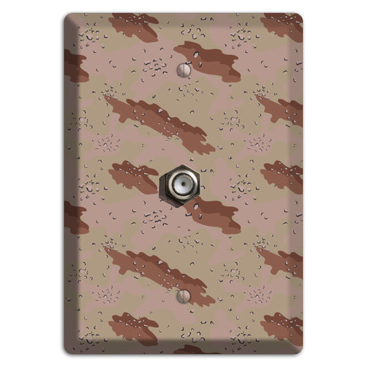 Chocolate Chip Camo Cable Wallplate