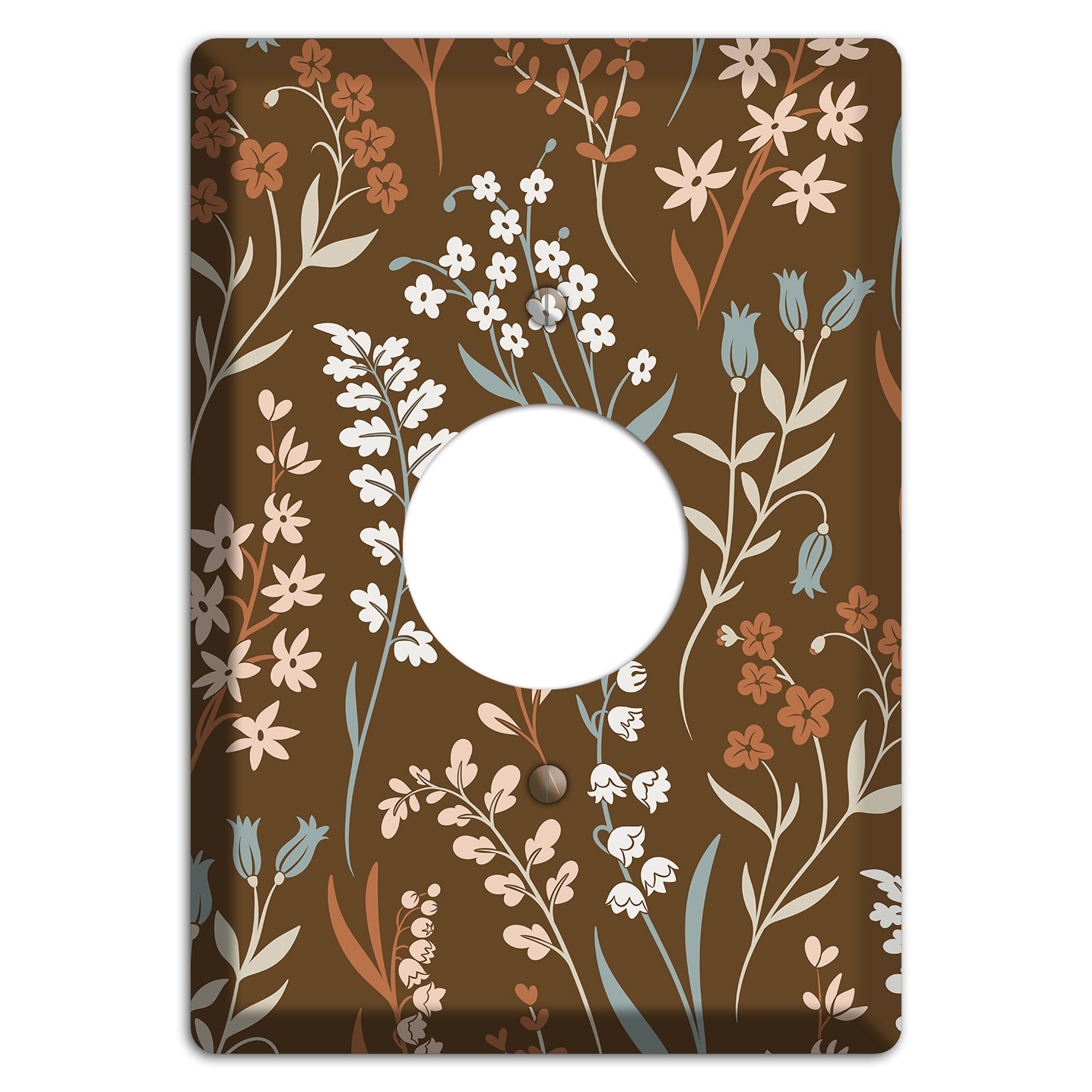 Fall Floral 1 Single Receptacle Wallplate