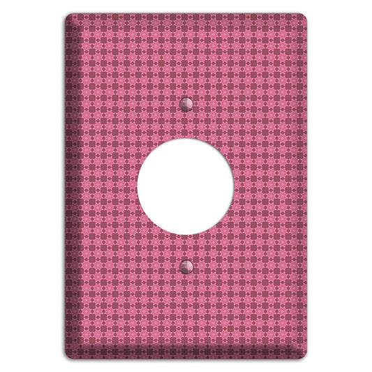 Multi Pink Tiled Single Receptacle Wallplate