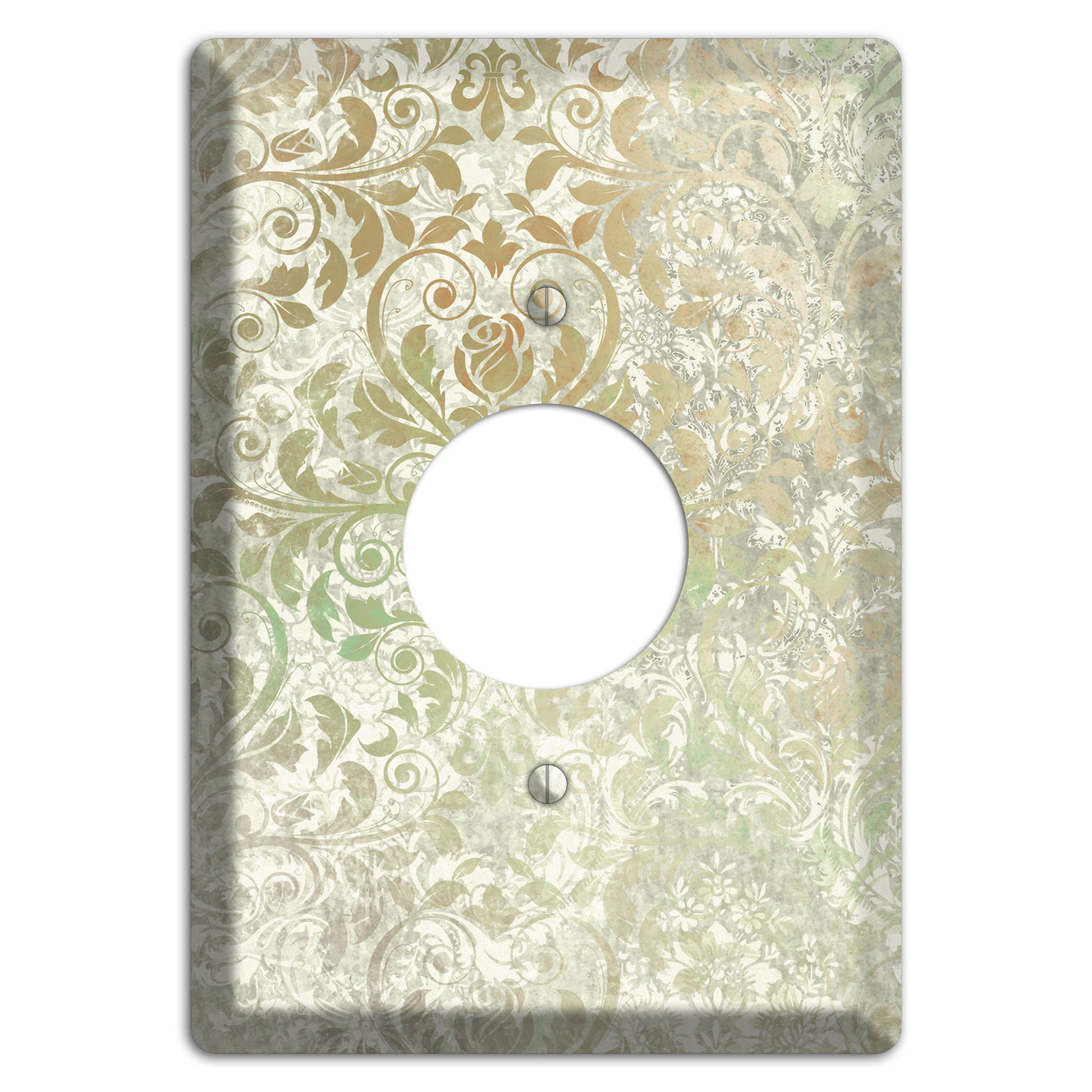 Tana Whimsical Damask Single Receptacle Wallplate