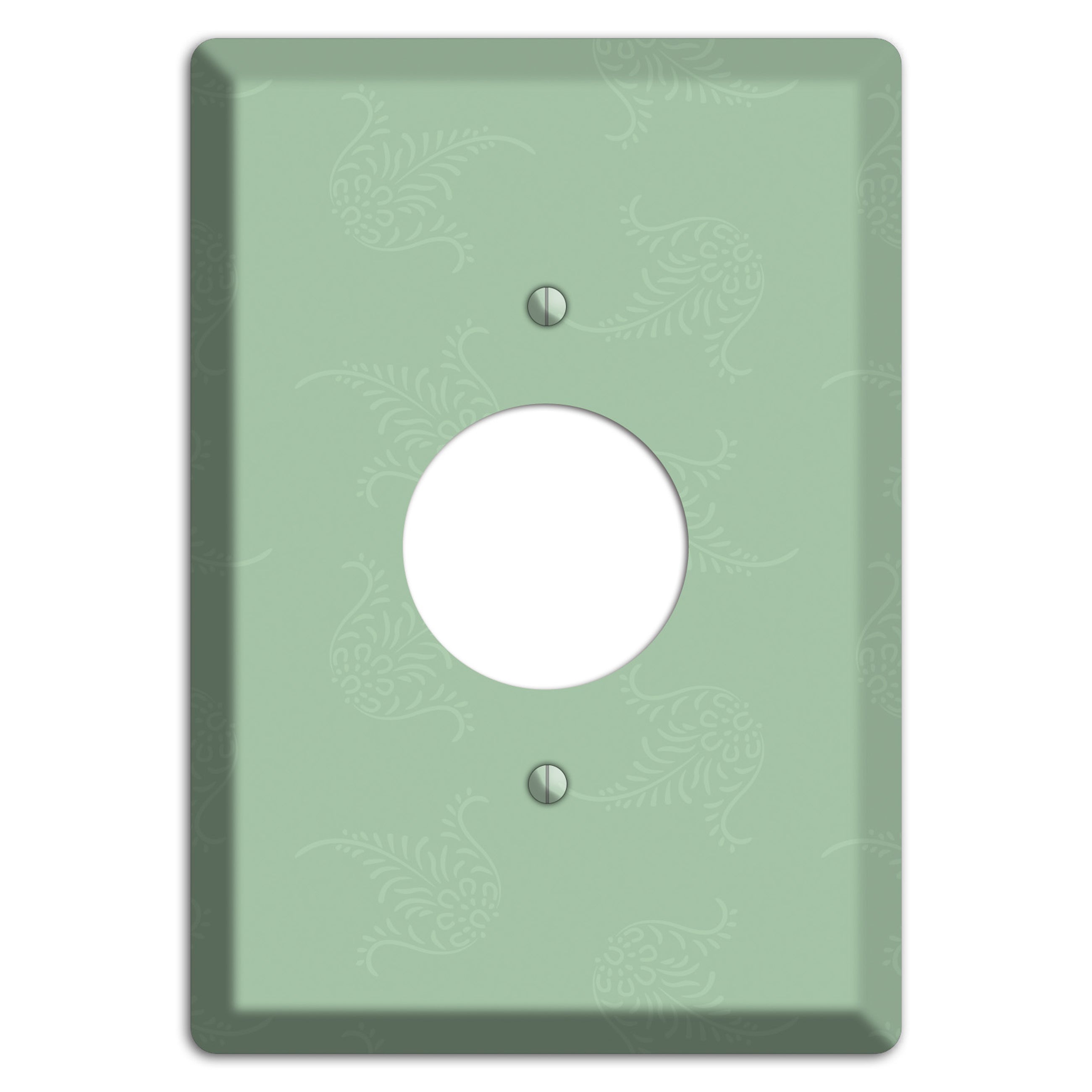 Sage Cartouche Single Receptacle Wallplate