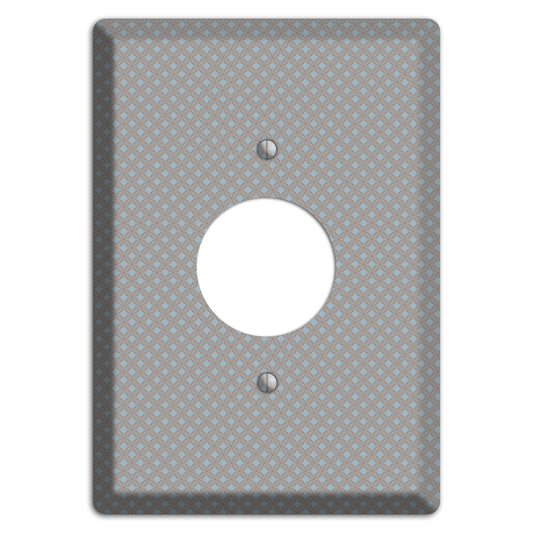 Multi Grey Lattice Single Receptacle Wallplate