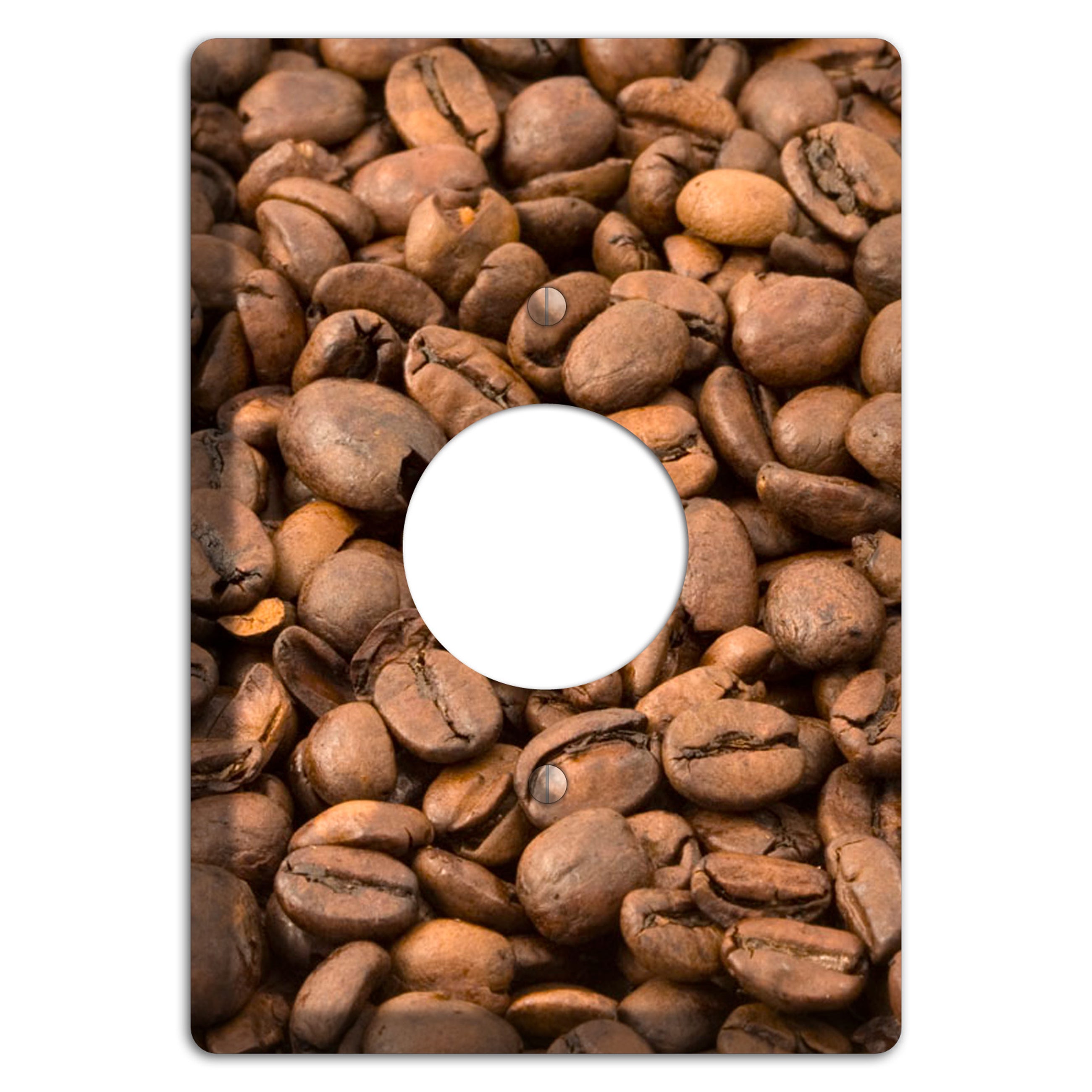 Coffee Single Receptacle Wallplate