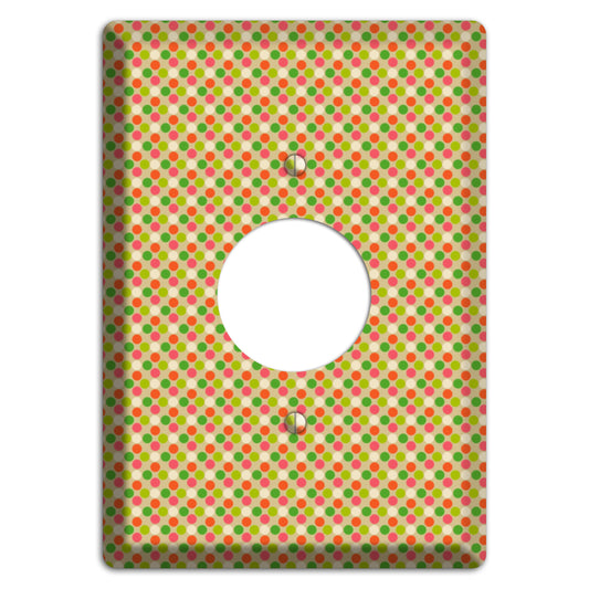 Yellow Plaid Single Receptacle Wallplate