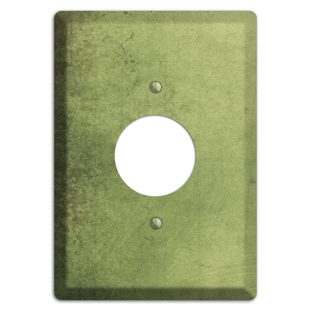Green Smoke Vintage Grunge Single Receptacle Wallplate