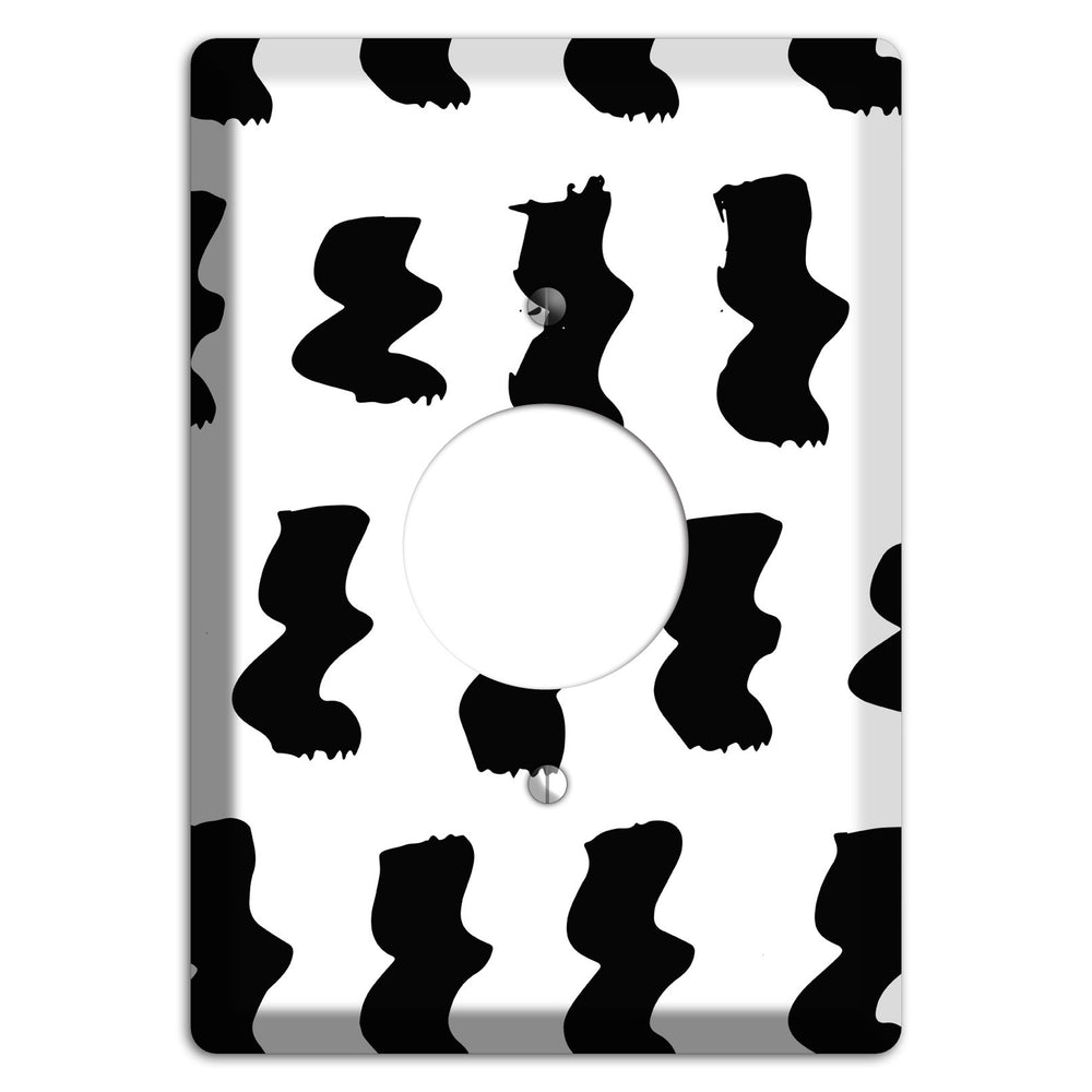 Ink Brushstrokes 5 Single Receptacle Wallplate
