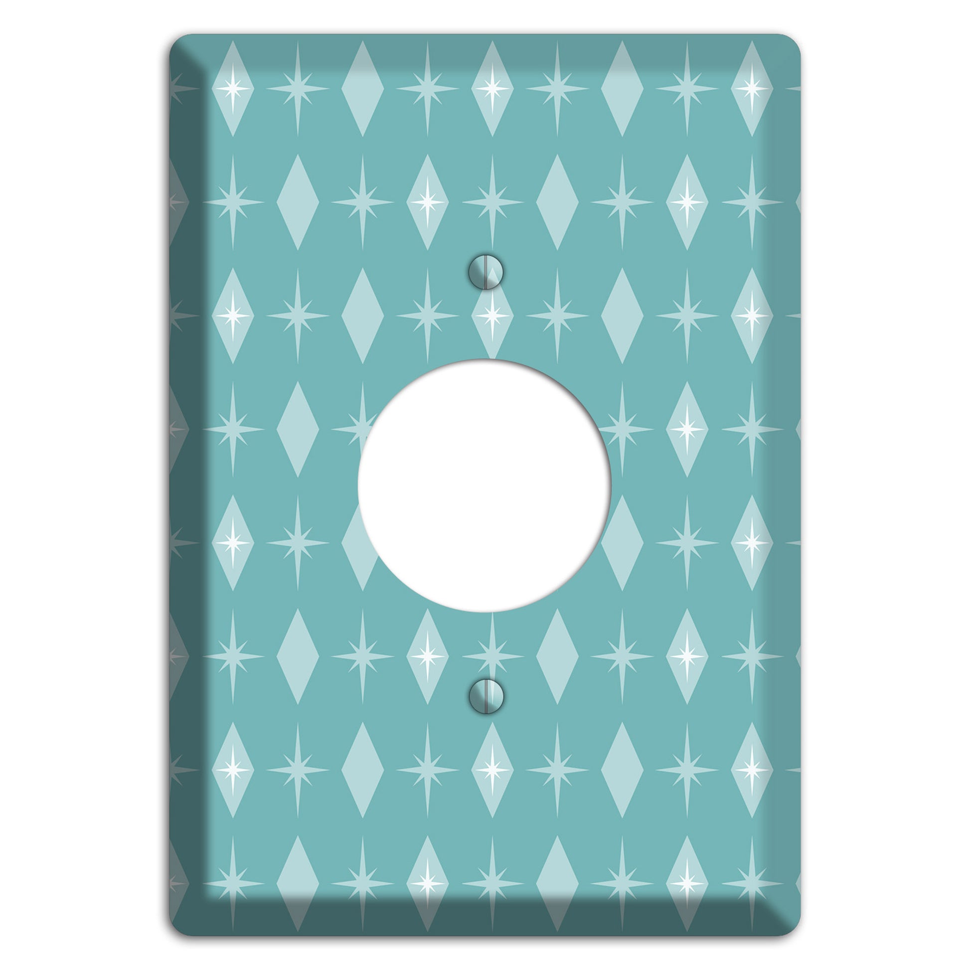 Blue Diamon Single Receptacle Wallplate