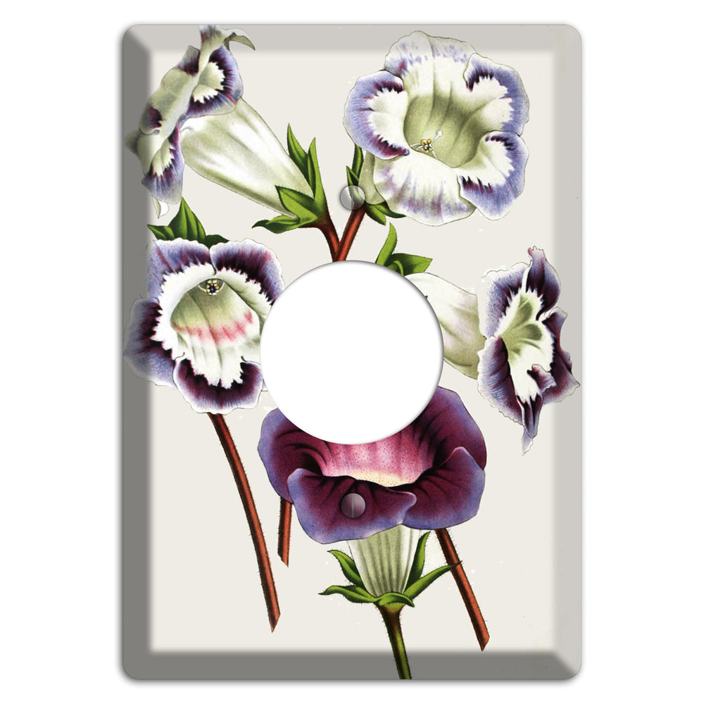 Gloxinas Single Receptacle Wallplate