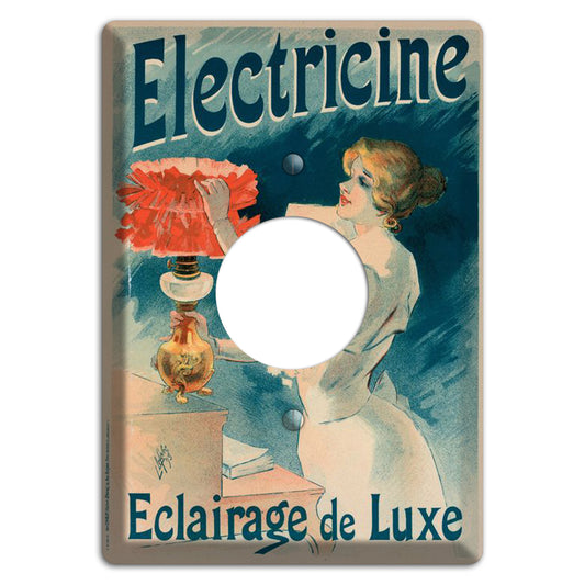 Electricine Vintage Poster Single Receptacle Wallplate