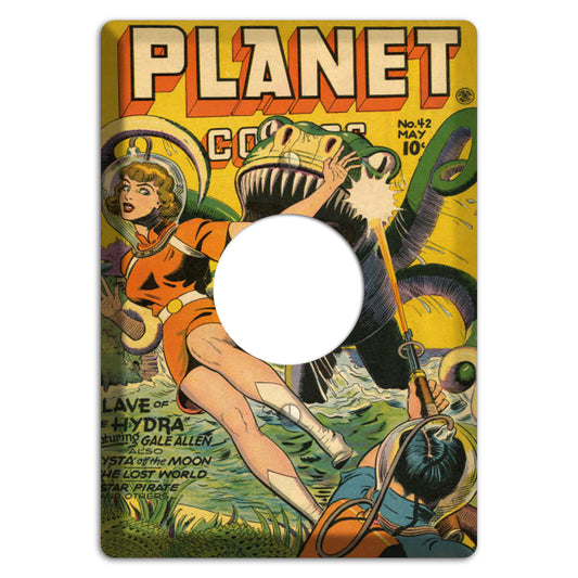 Planet Vintage Comics Single Receptacle Wallplate
