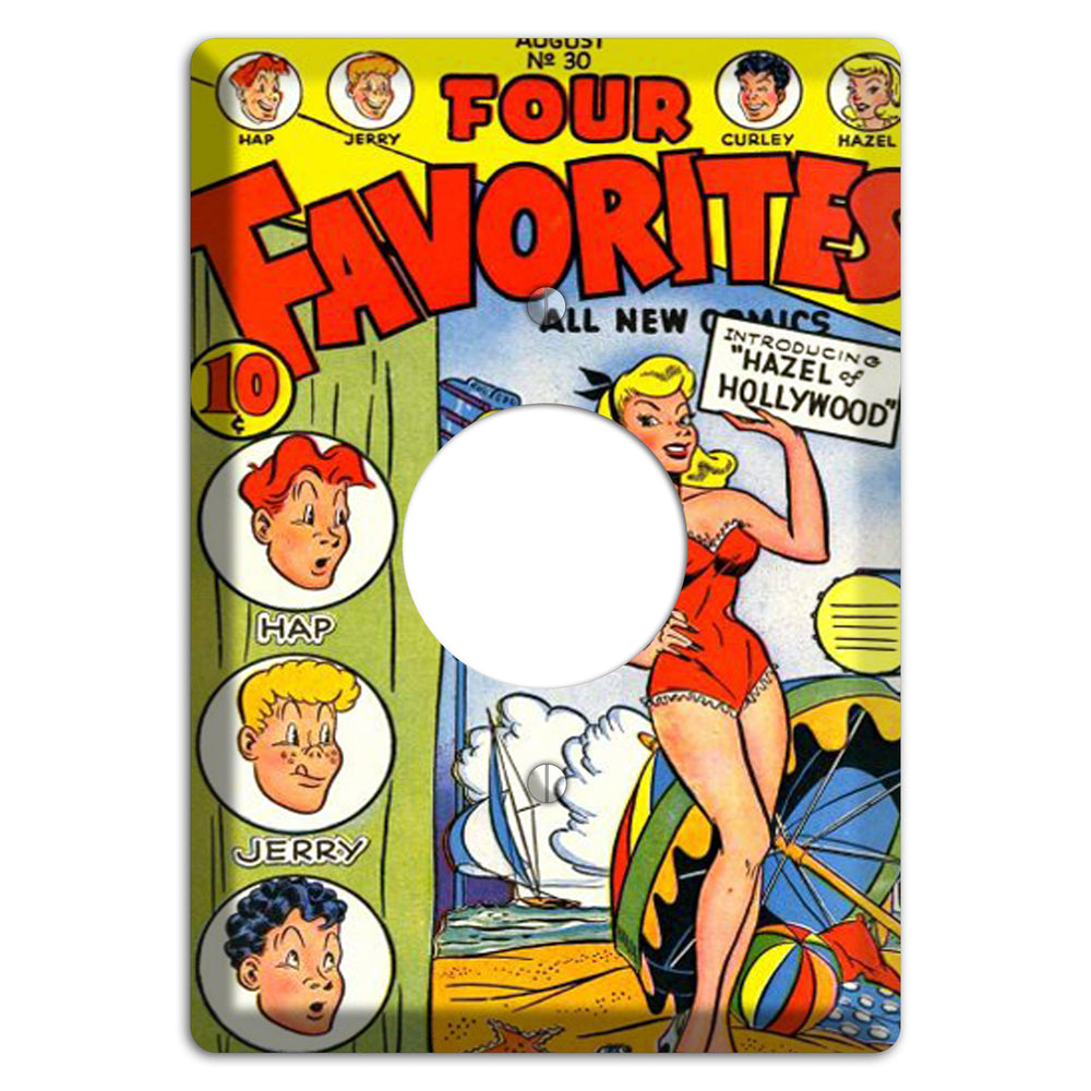 Hazel of Hollywood Vintage Comics Single Receptacle Wallplate