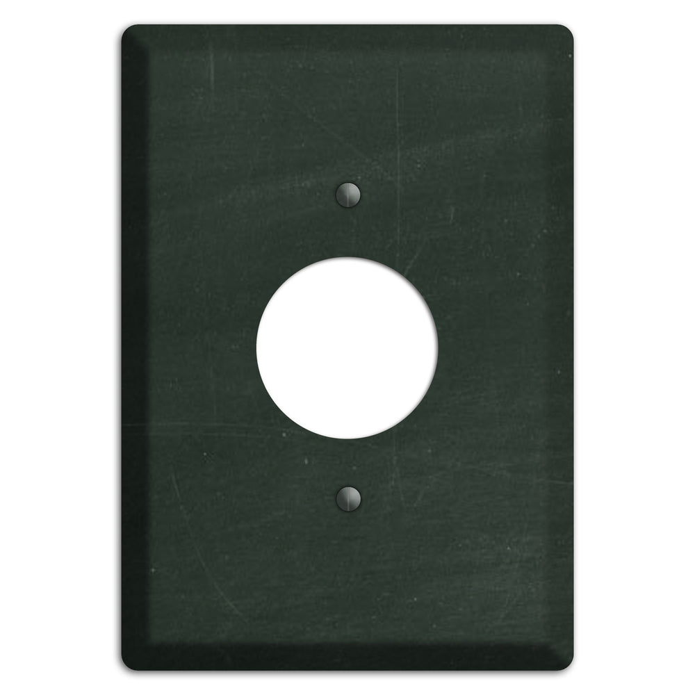 Chalk Black Single Receptacle Wallplate