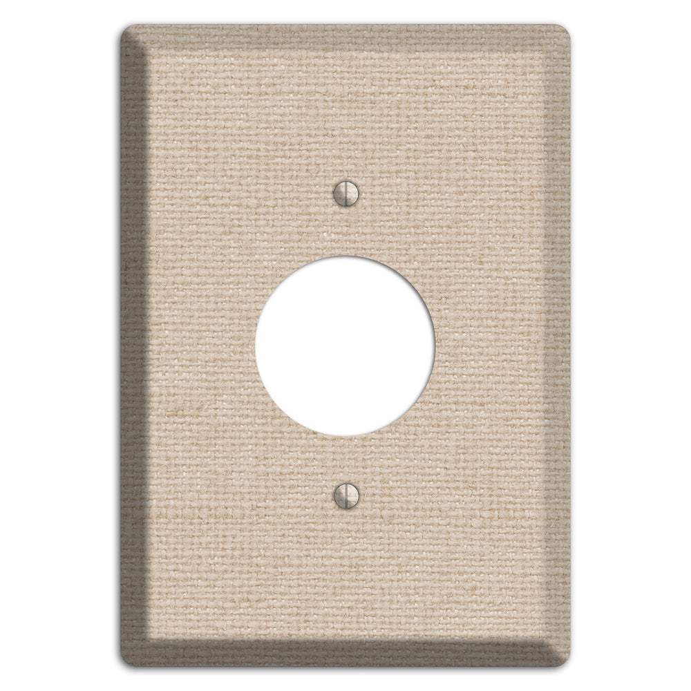 Vanilla Neutral Texture Single Receptacle Wallplate