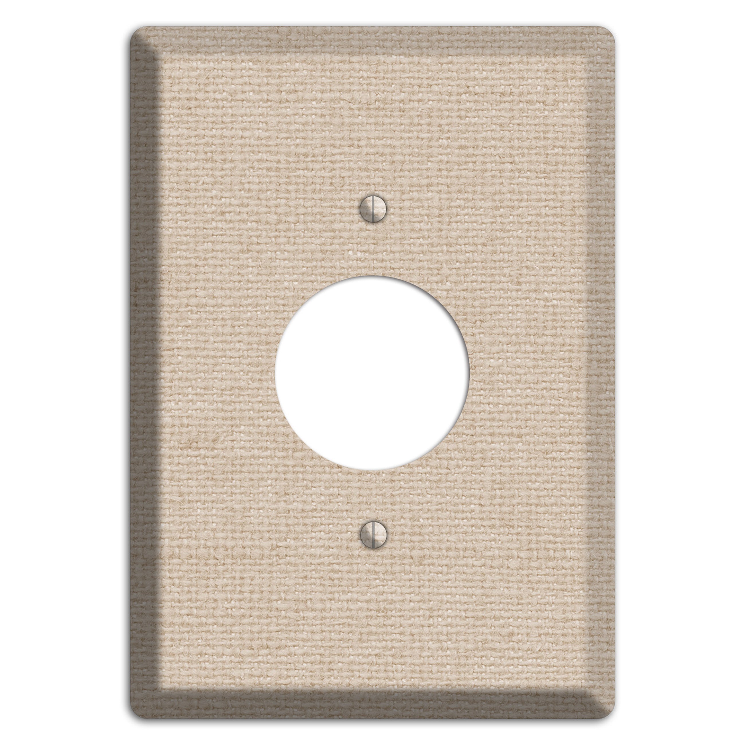 Vanilla Neutral Texture Single Receptacle Wallplate