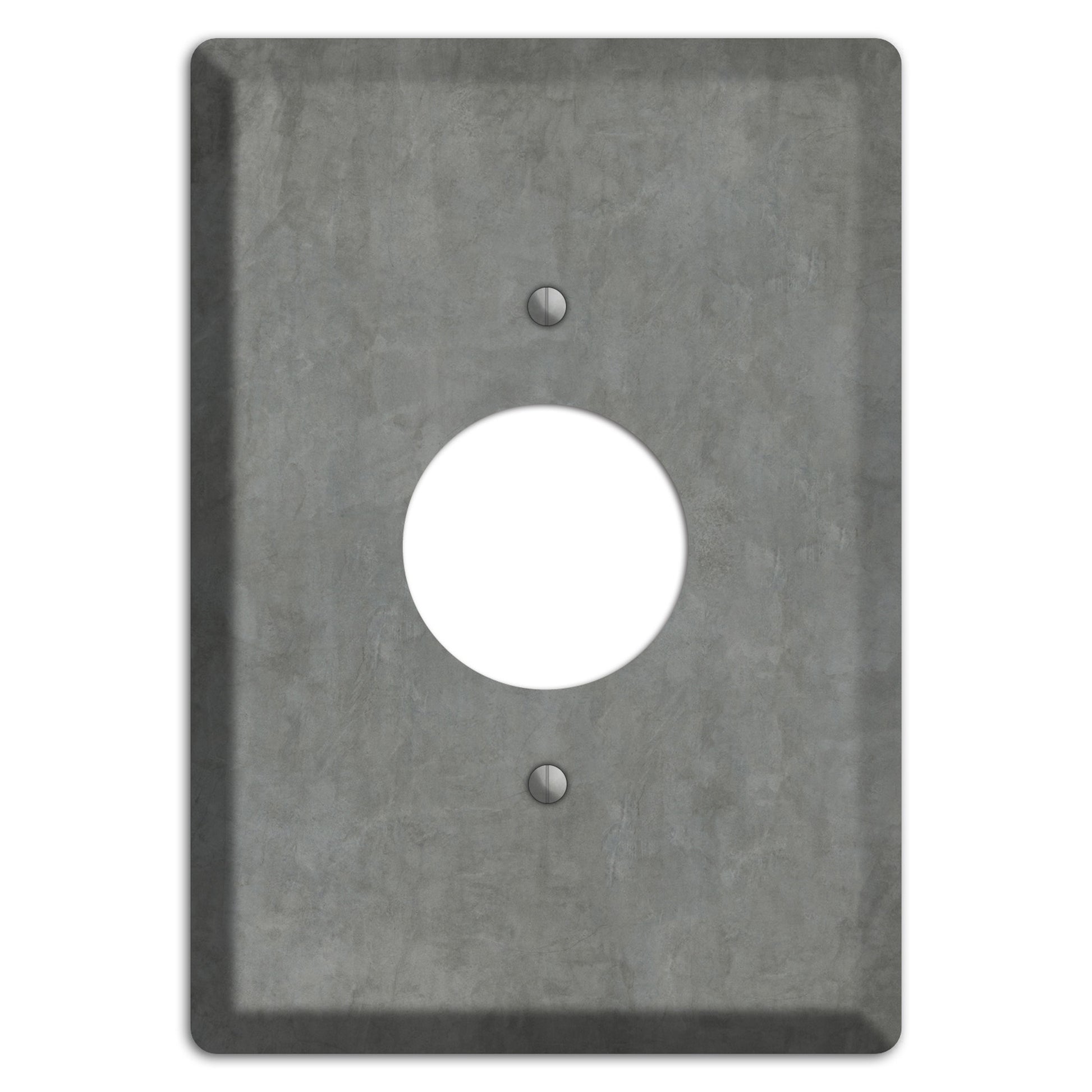 Stucco Grey Single Receptacle Wallplate
