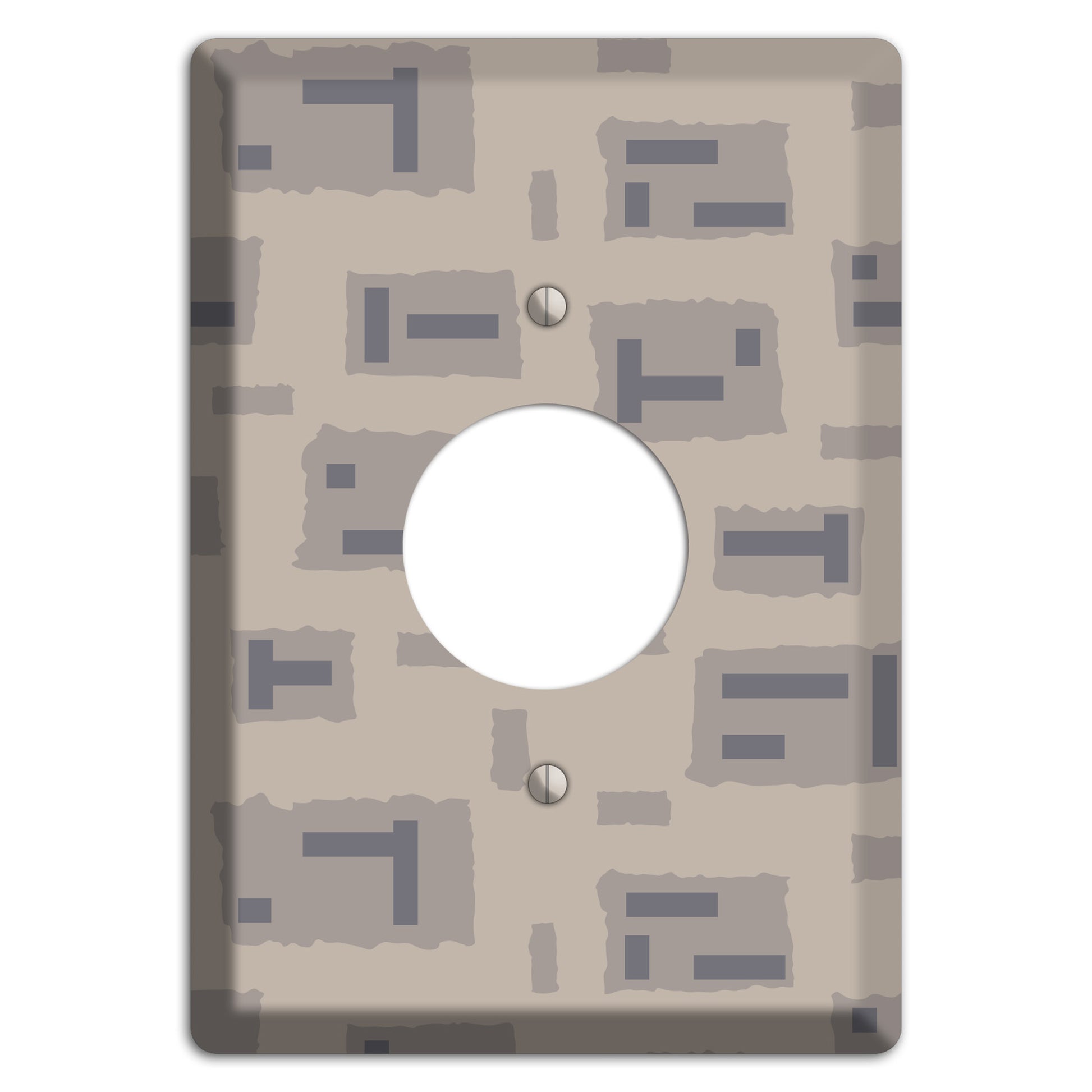 Urban Mout Camo Single Receptacle Wallplate