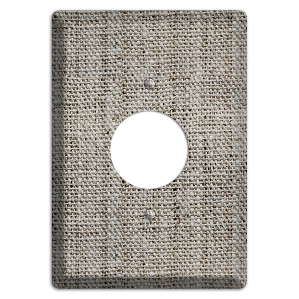 Zorba Burlap Single Receptacle Wallplate