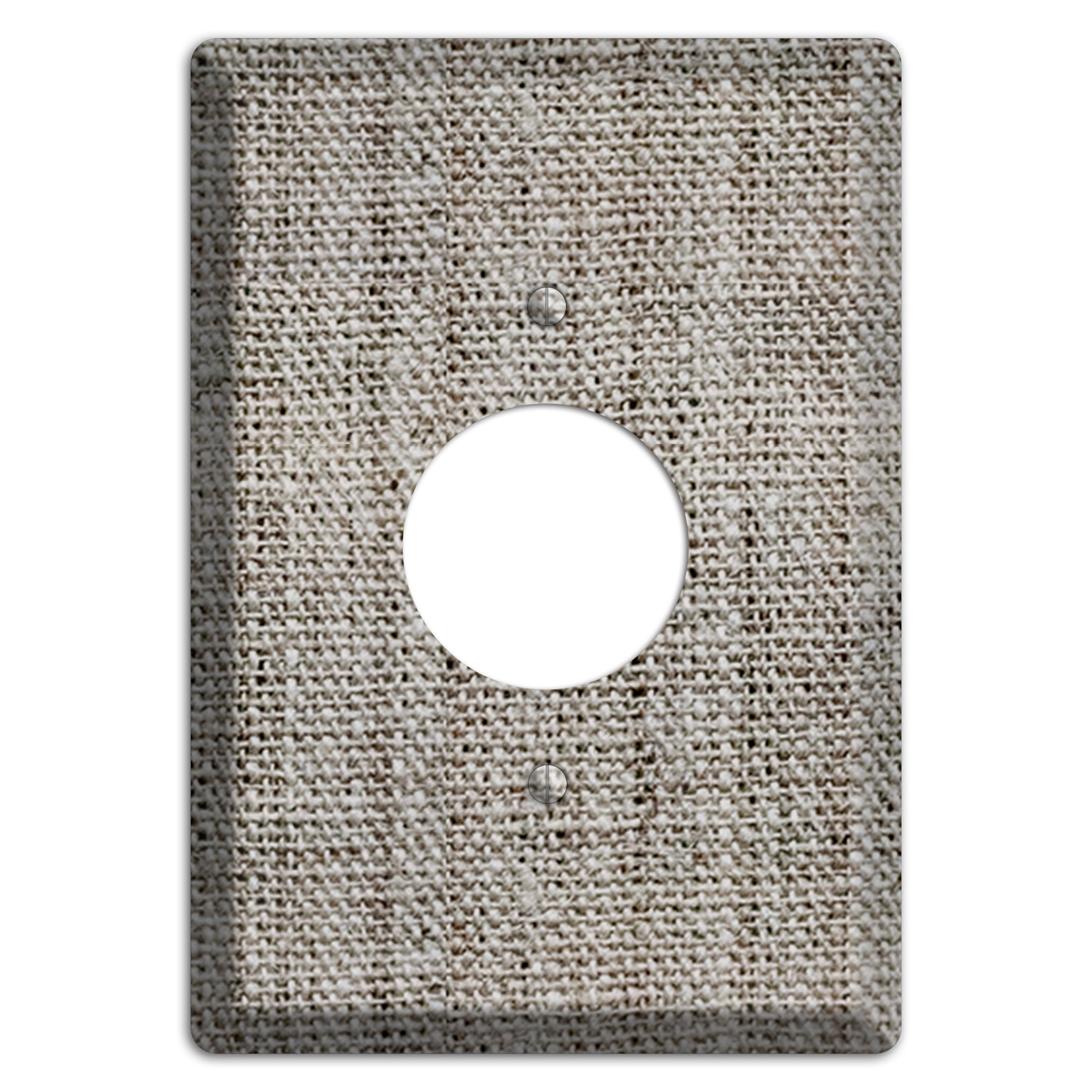 Zorba Burlap Single Receptacle Wallplate