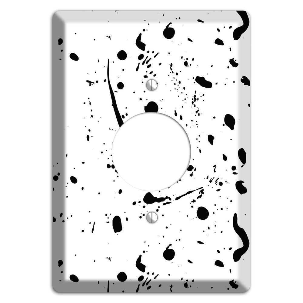 Ink Splash 2 Single Receptacle Wallplate