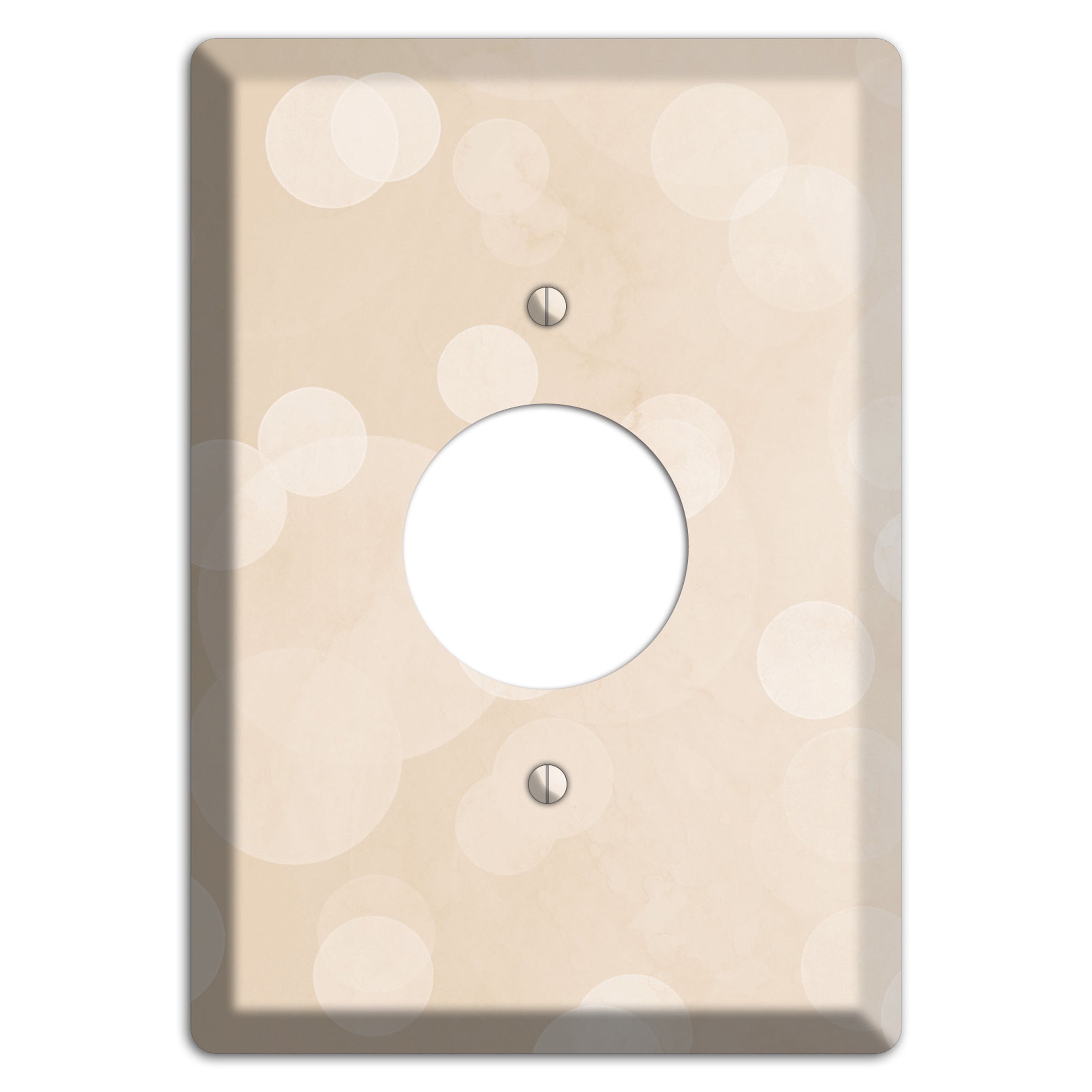 Parchment Neutral Texture Single Receptacle Wallplate