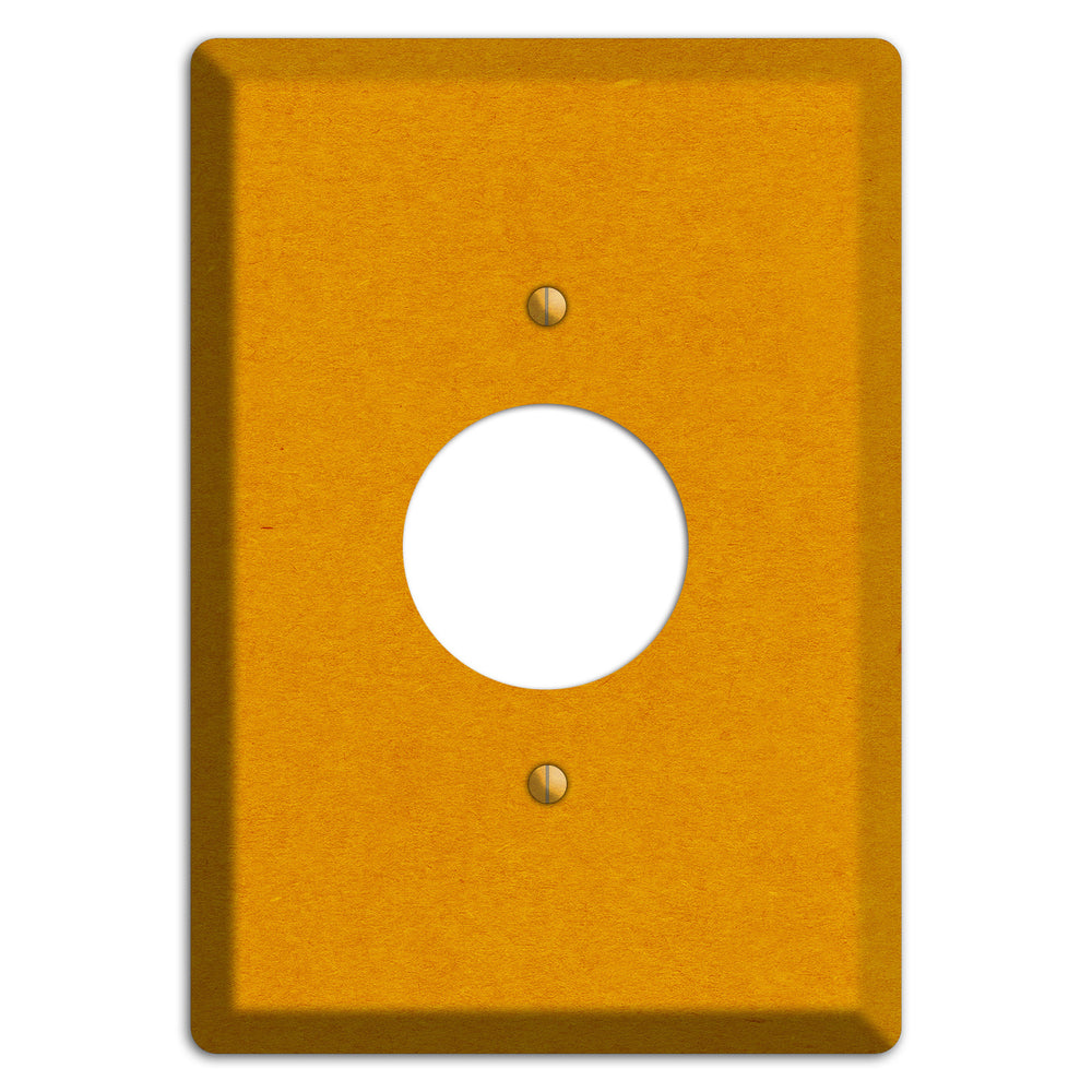 Tangerine Kraft Single Receptacle Wallplate