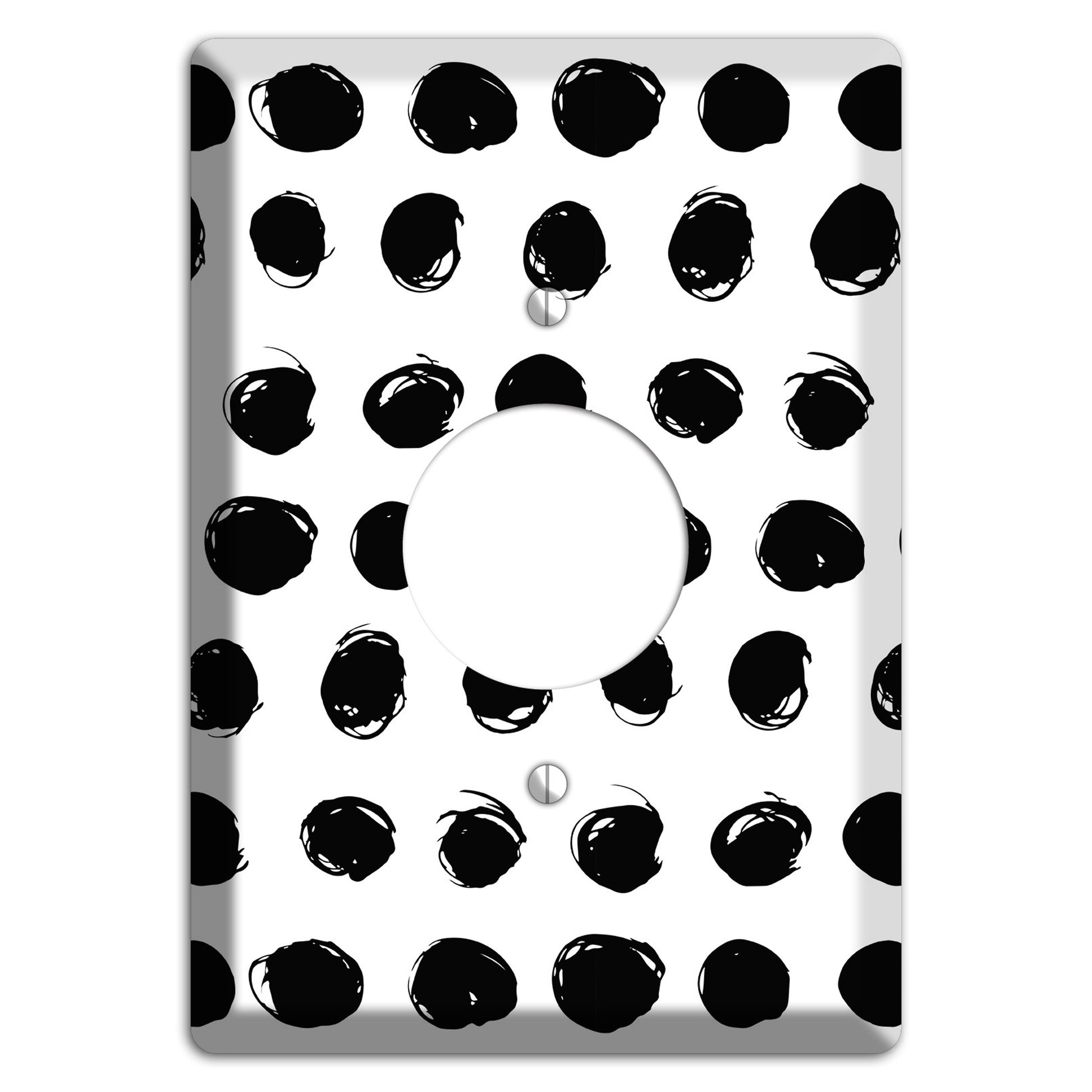 Ink Drops 9 Single Receptacle Wallplate