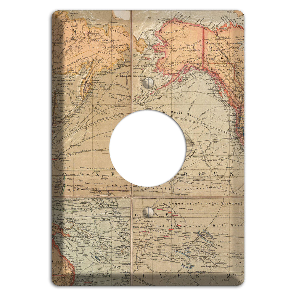 Pacific Ocean Single Receptacle Wallplate
