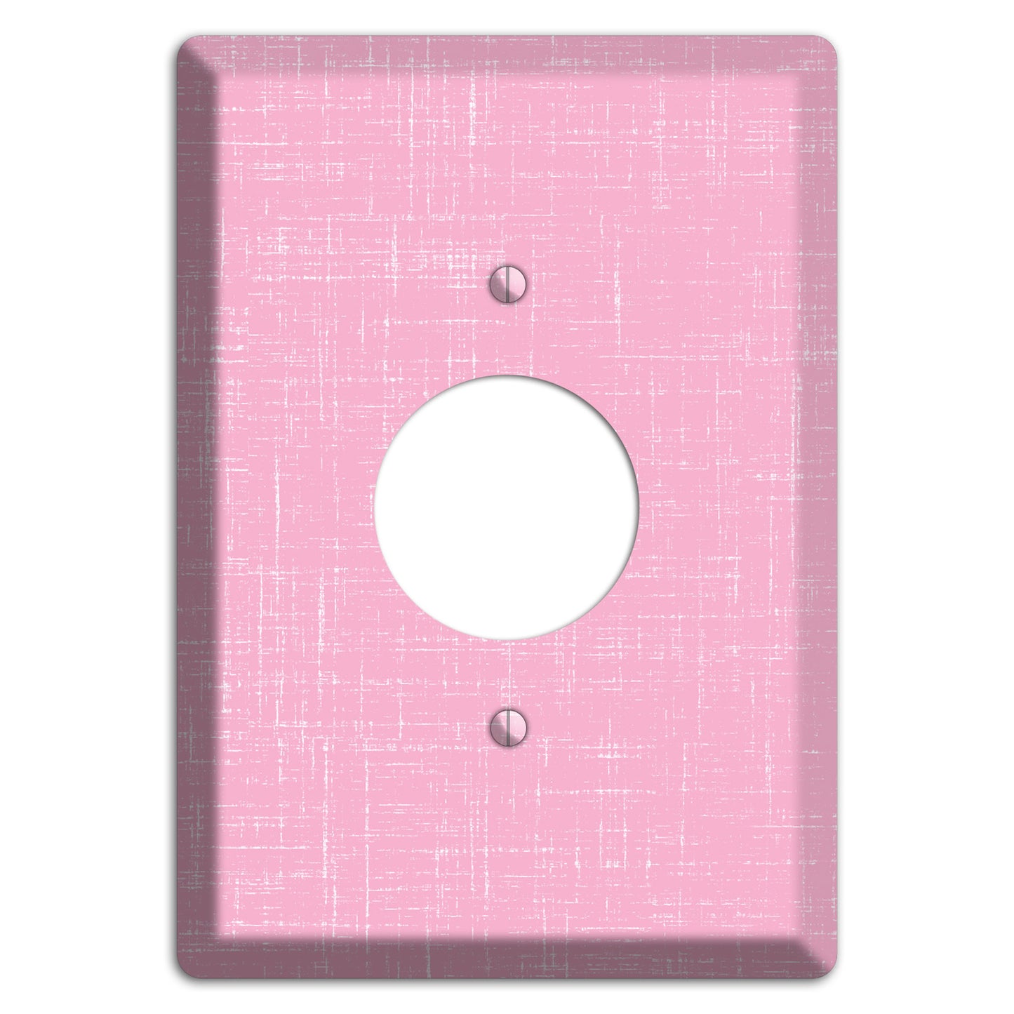Chantilly Pink Texture Single Receptacle Wallplate
