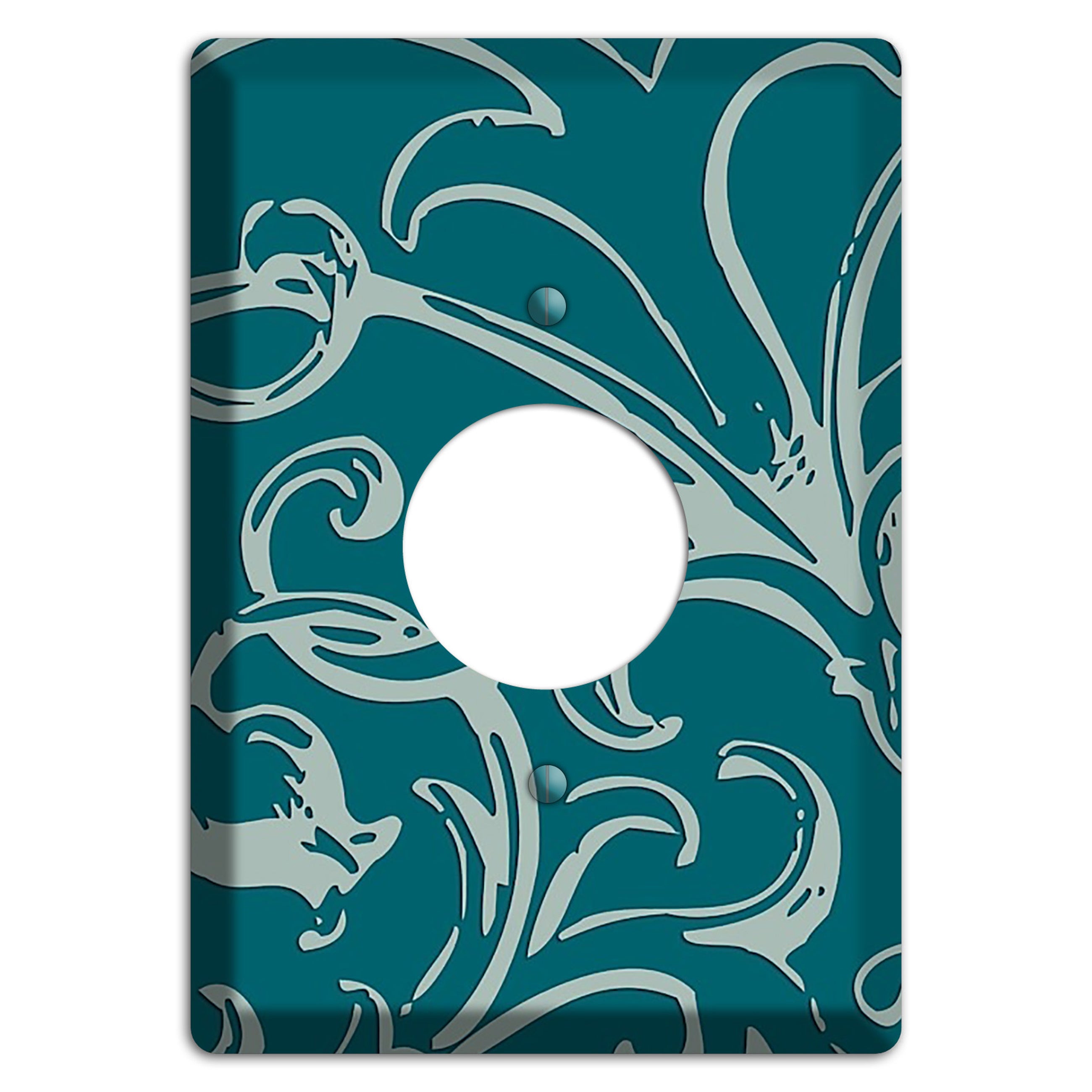 Victorian Teal Single Receptacle Wallplate