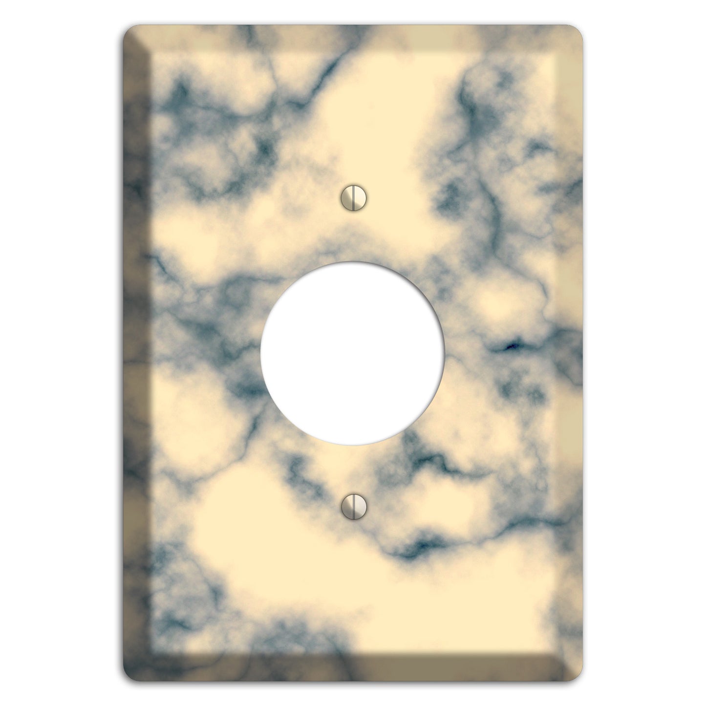 Mantle Marble Single Receptacle Wallplate