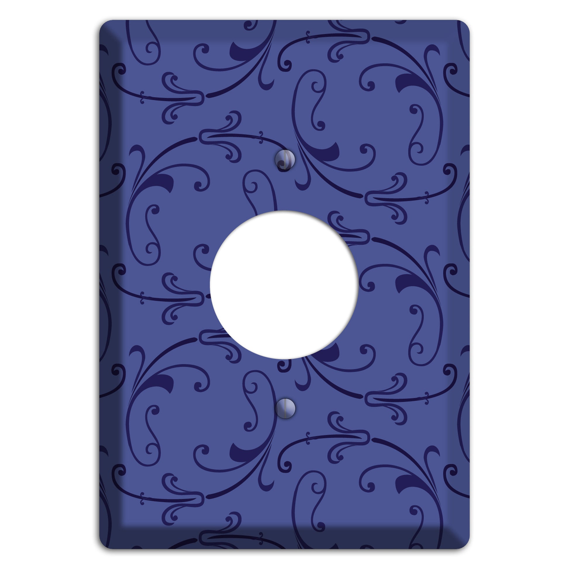 Green and Brown Argyle Single Receptacle Wallplate